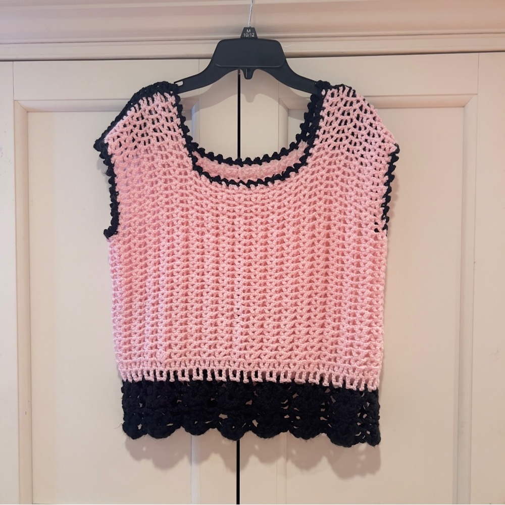 Pink Crochet Top